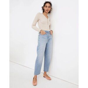 Women's Madewell Balloon Jeans Size 25 Light Wash Denim